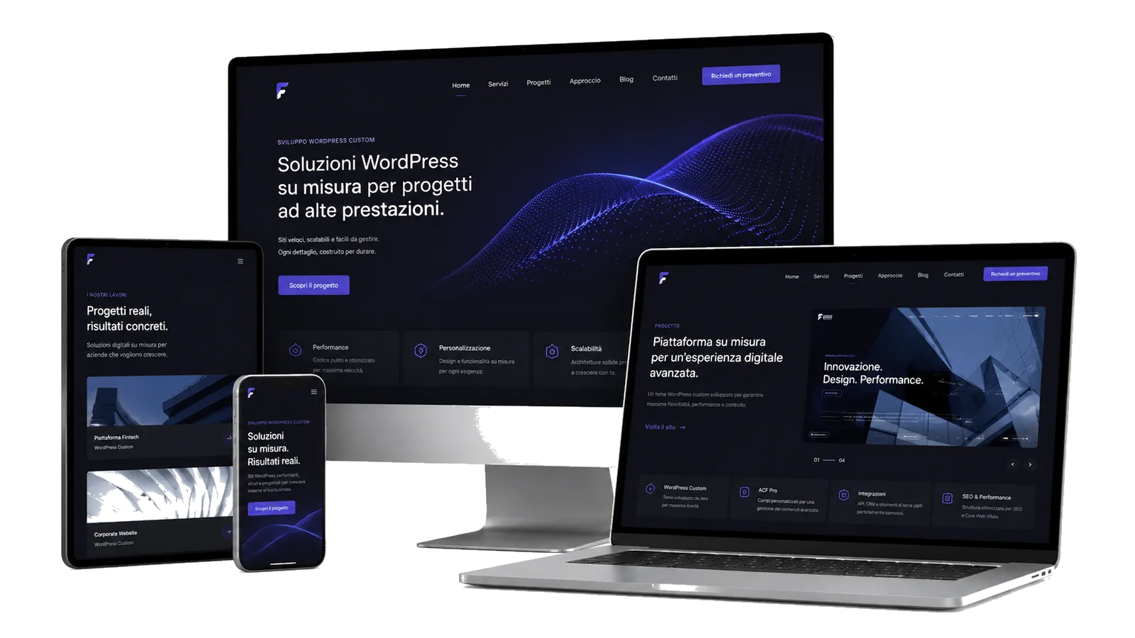 Sito WordPress custom come investimento professionale