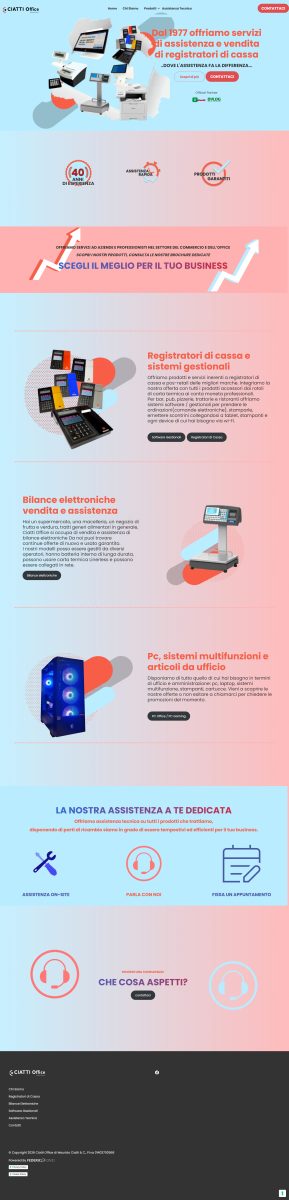 ciatti office sito vecchio prima, progetti Federico Fonzi Ux Designer Web Developer
